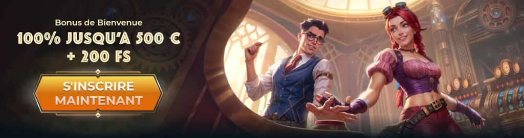 Monsterwin Casino — bonus de bienvenue 100% jusqu'à 500€ + 200 FS